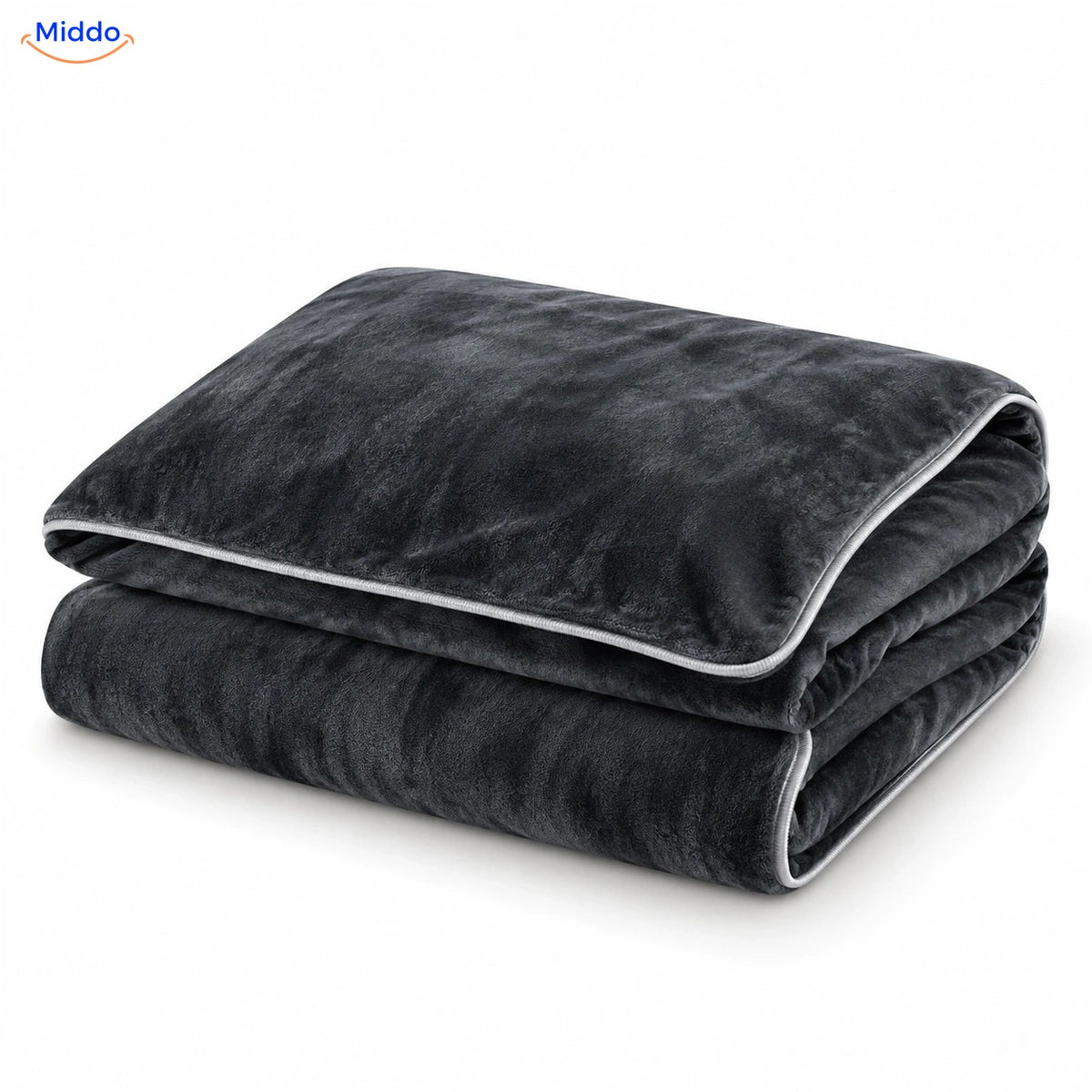 Housse de couette en peluche Gris ardoise