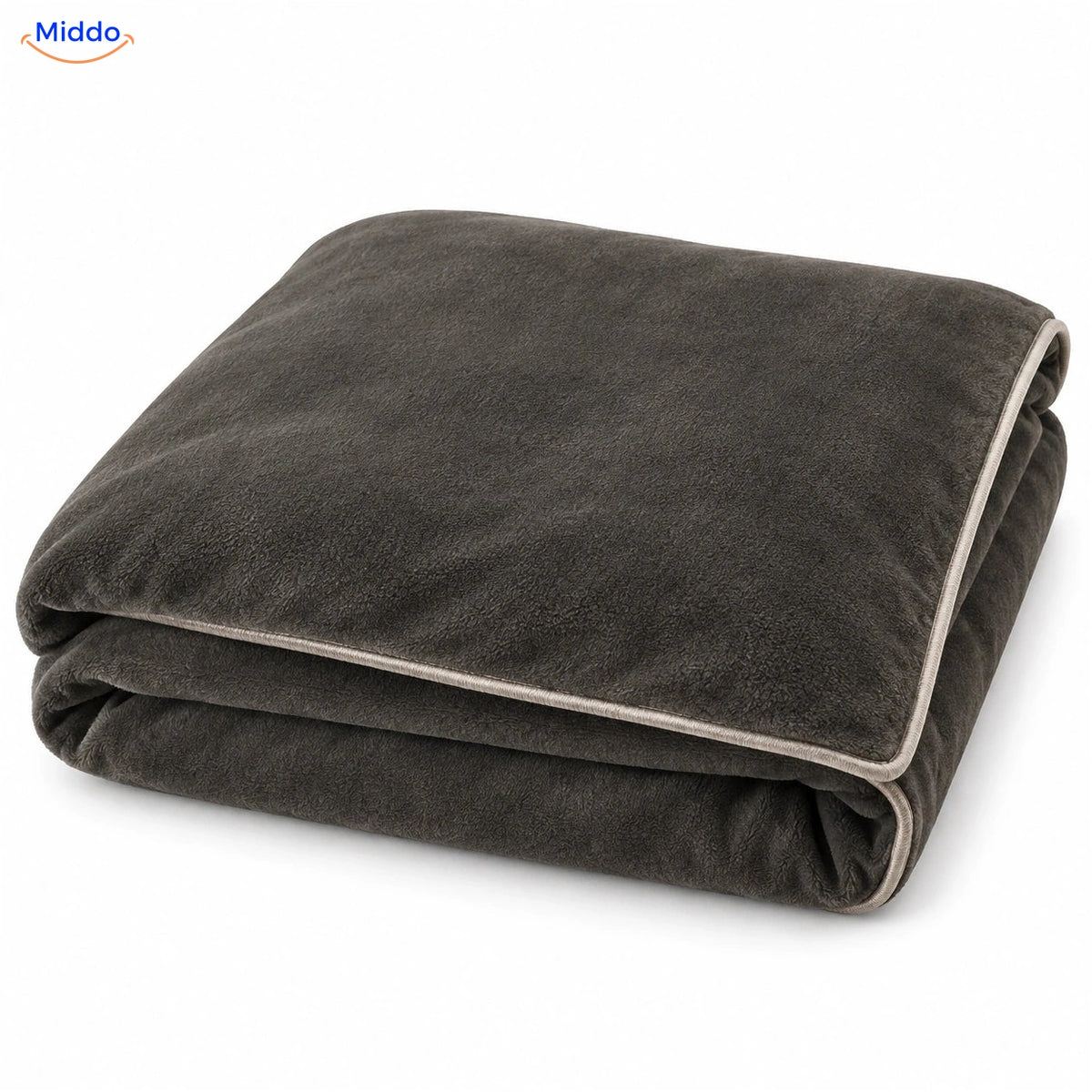 Housse de couette en peluche Gris foncé