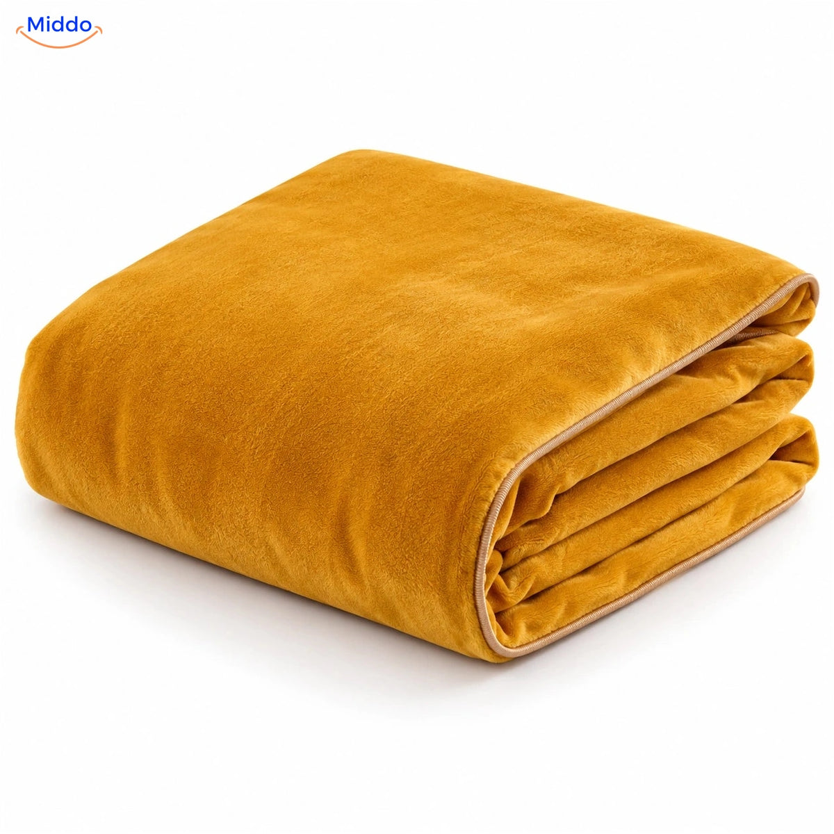 Housse de couette en peluche Jaune ocre