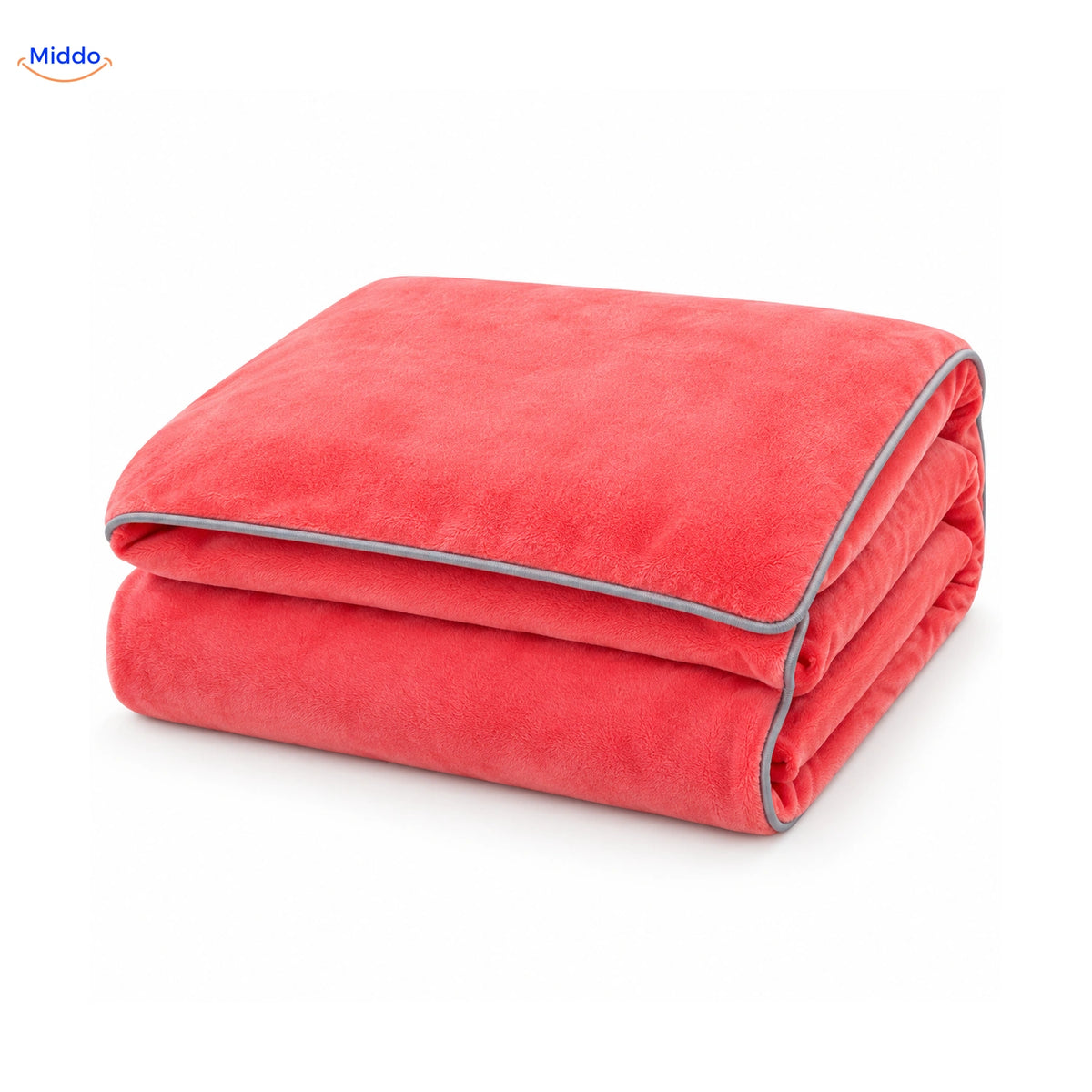 Housse de couette en peluche Rose corail