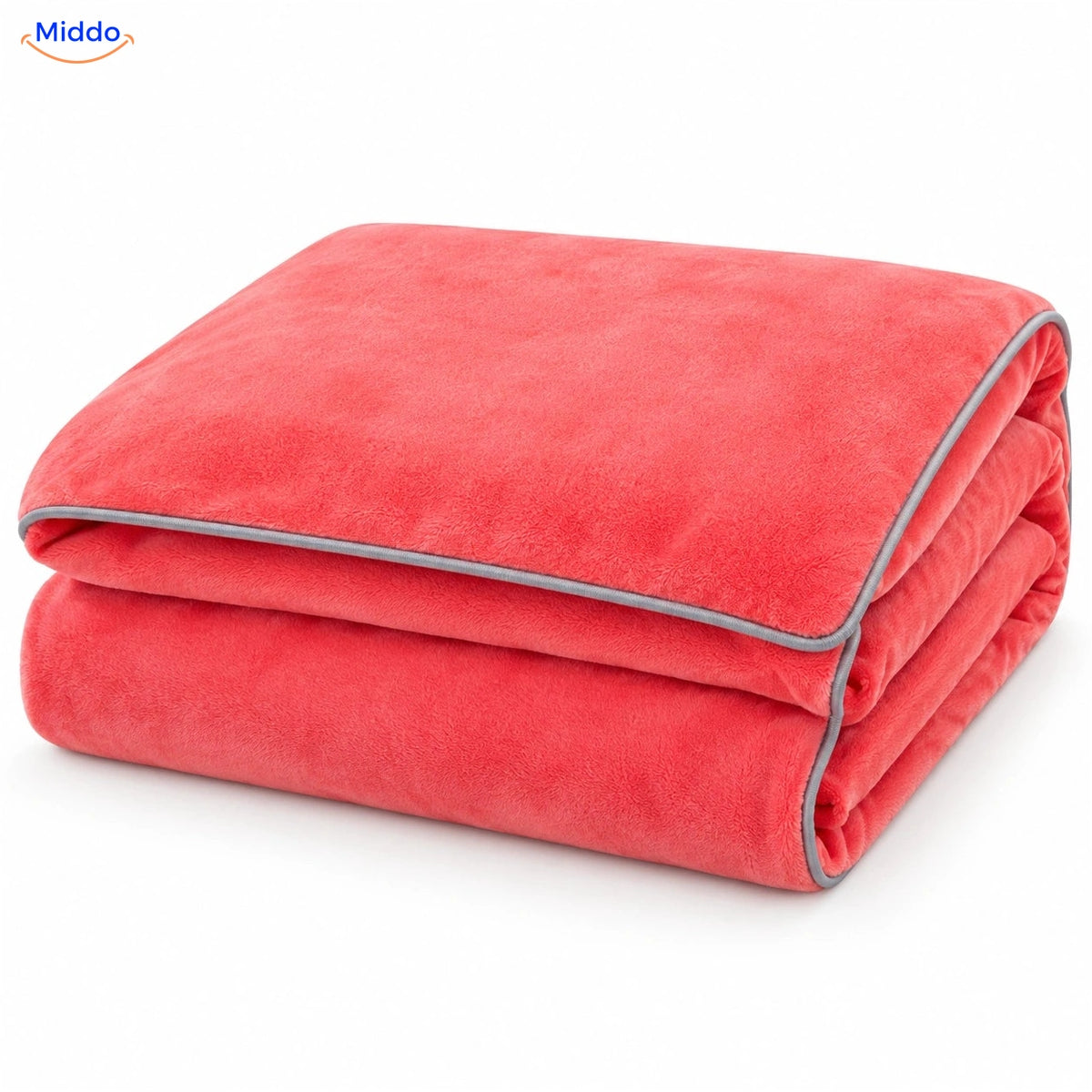 Housse de couette en peluche Rose corail