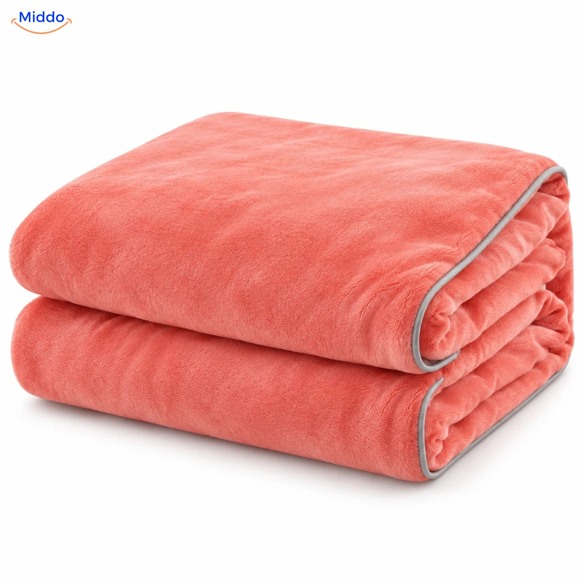 Housse de couette en peluche Rose saumon