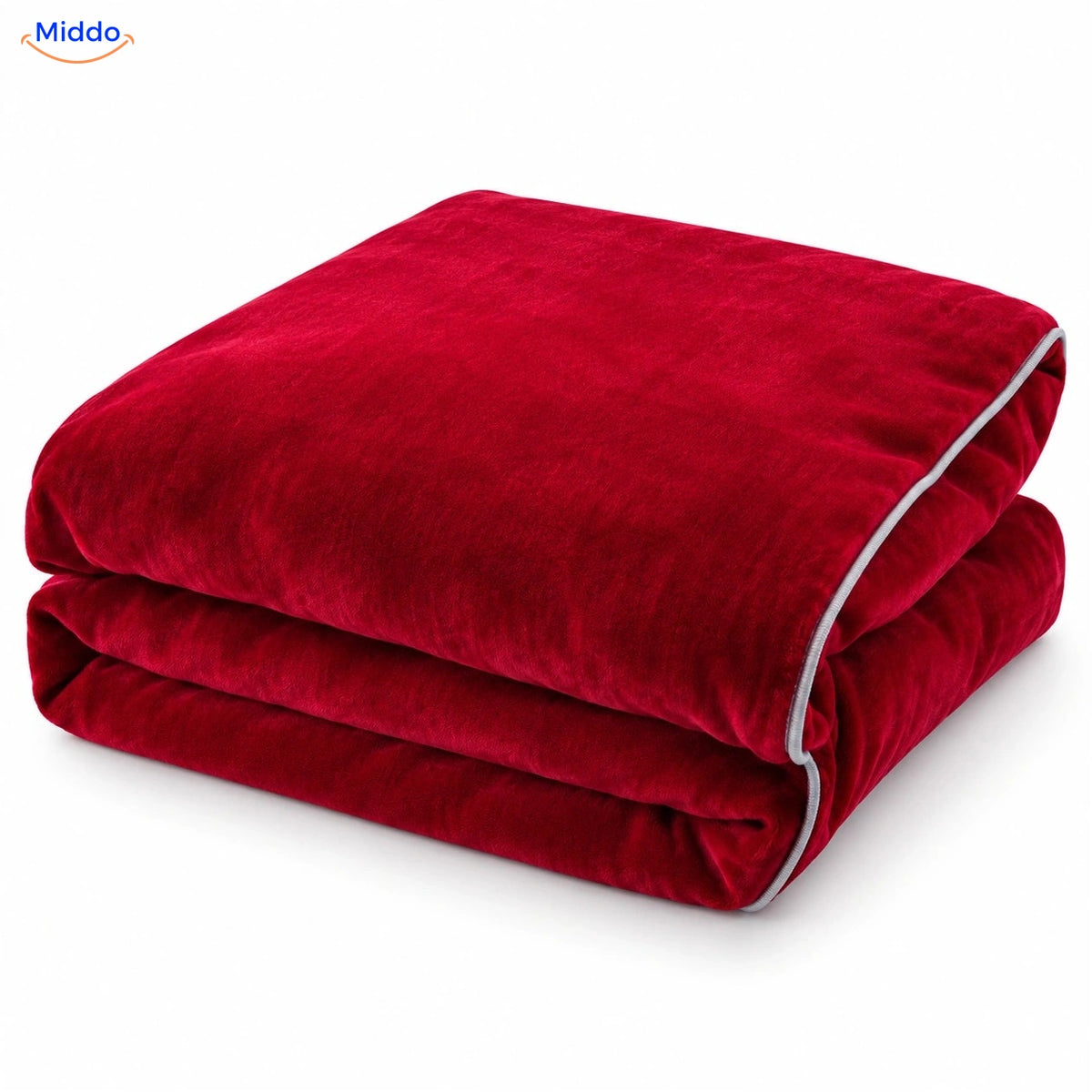 Housse de couette en peluche Rouge vin