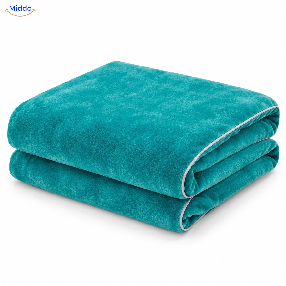 Housse de couette en peluche Turquoise