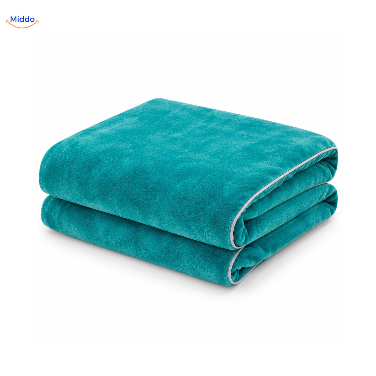 Housse de couette en peluche Turquoise