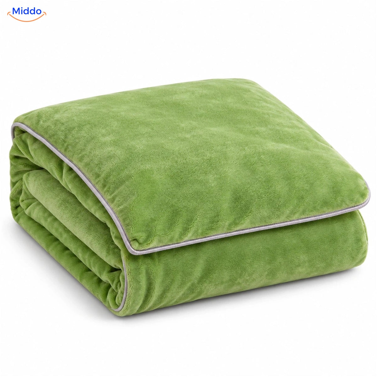 Housse de couette en peluche Vert avocat