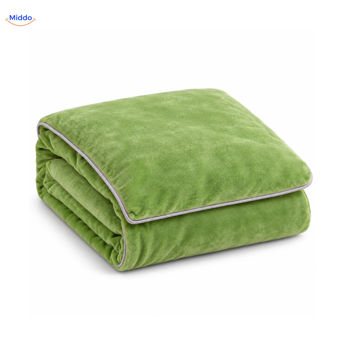 Housse de couette en peluche Vert avocat