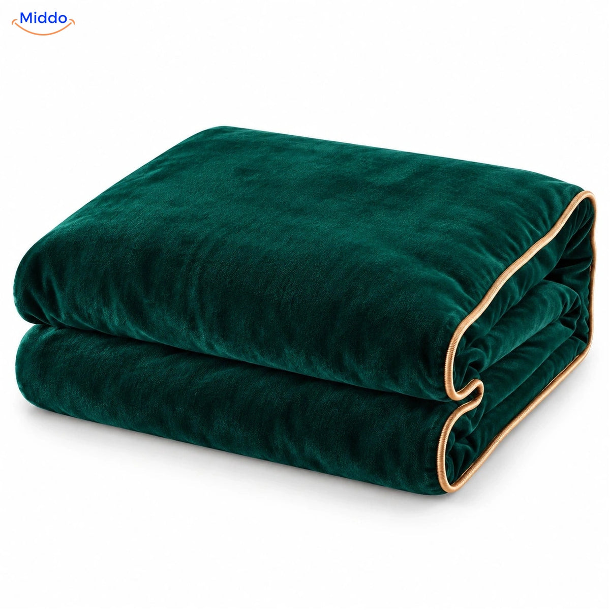 Housse de couette en peluche Vert foncé