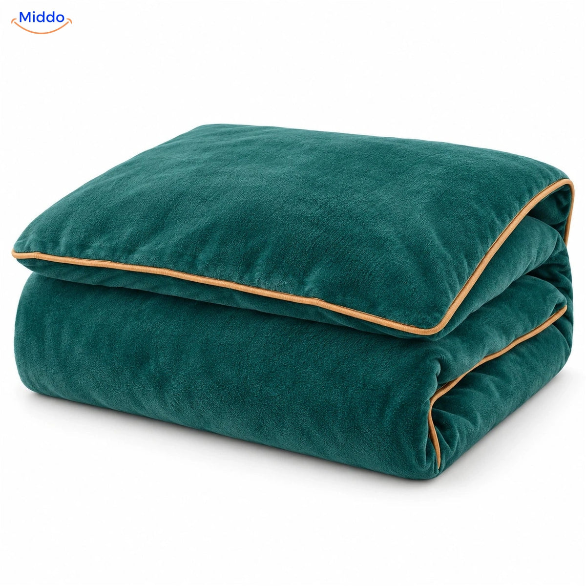 Housse de couette en peluche Vert pétrole