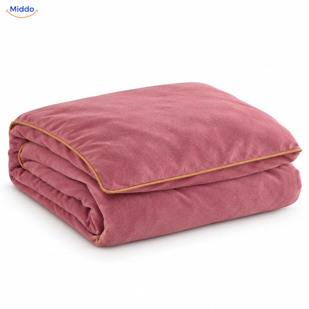 Housse de couette en peluche Vieux rose 2