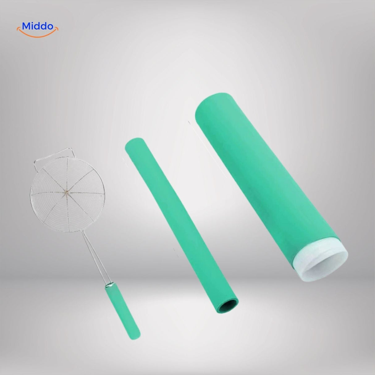housse de poignée en silicone vert antidérapant pour protection thermique en cuisine