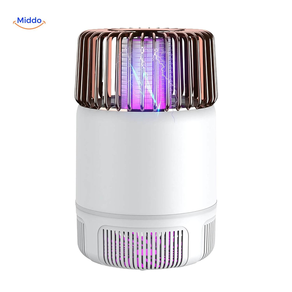 lampe anti-moustiques électrique en coloris blanc, design compact et discret