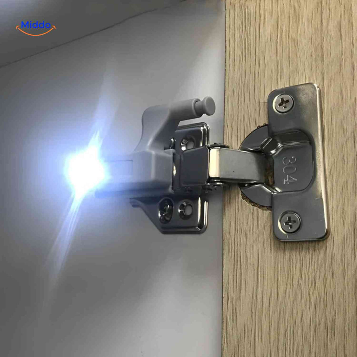 lampe led charniere avec test manuel de la fonction marche/arret par pression