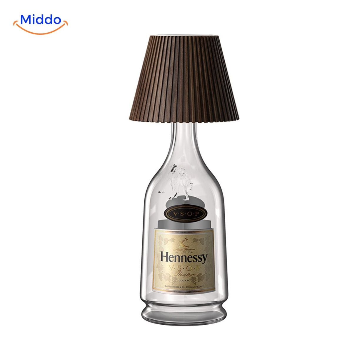 lampe led élégante sur bouteille pour décoration de bar, ambiance tamisée et stylée