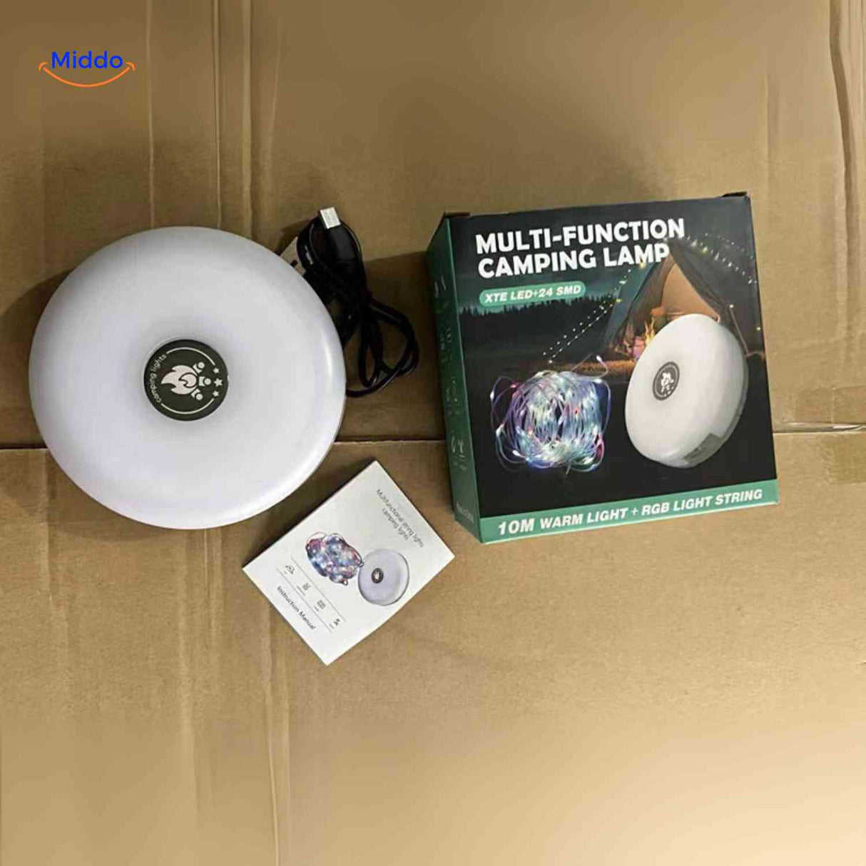 lampe led rechargeable via usb-c avec option de fixation magnetique pratique