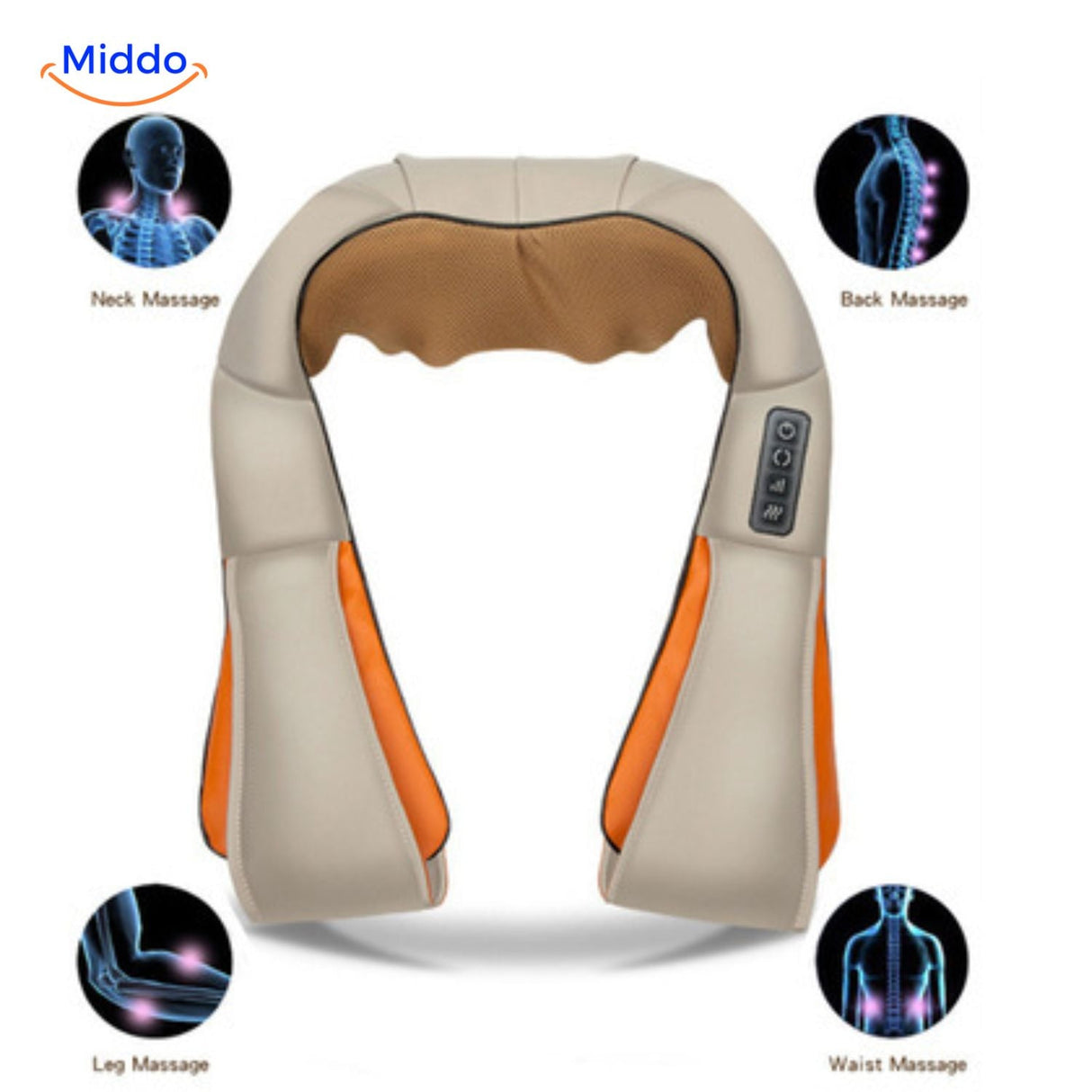 masseur cervical électrique avec noeuds shiatsu 3D pour un massage précis et efficace