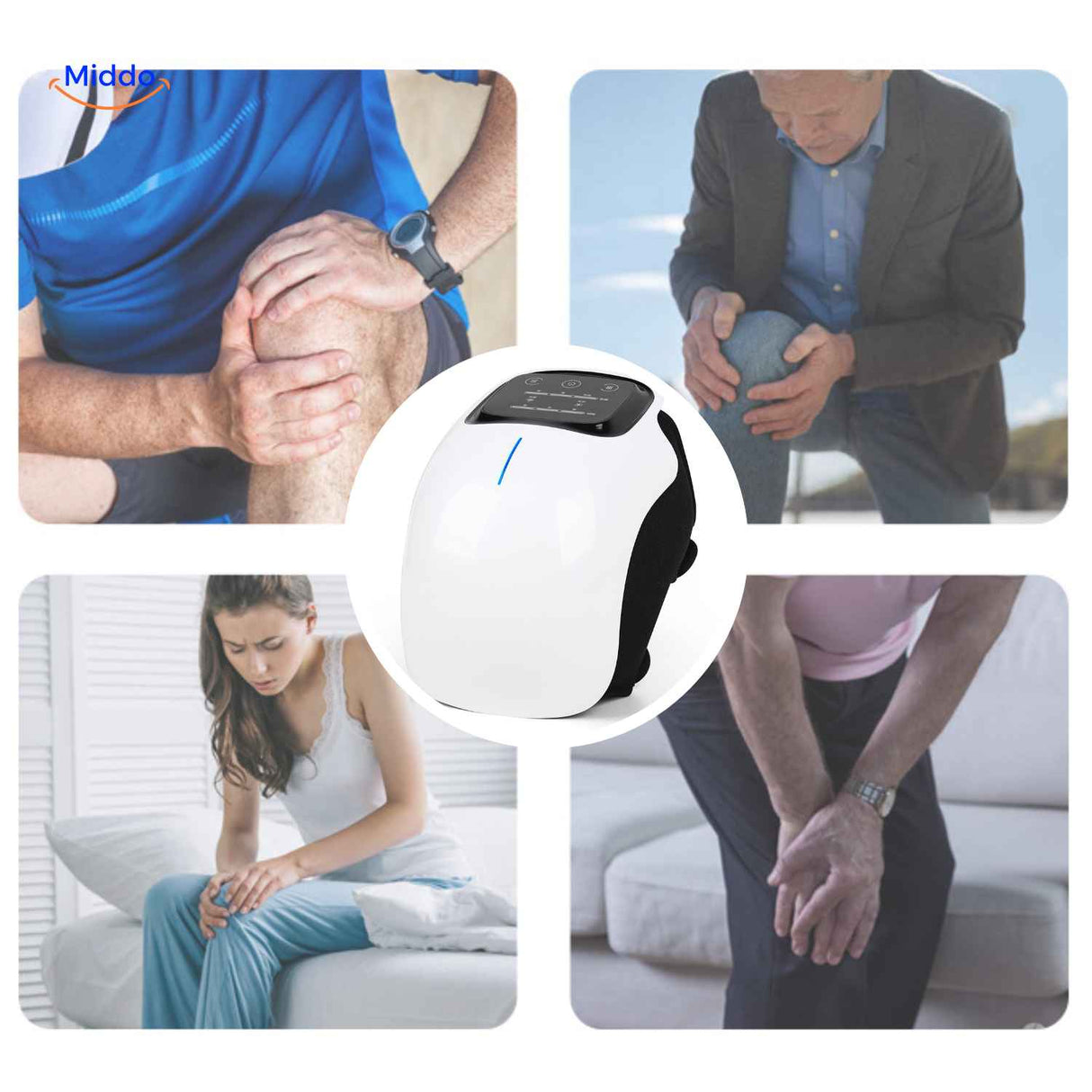 masseur genou pour sportifs et seniors, soulage efficacement les douleurs et favorise la mobilite