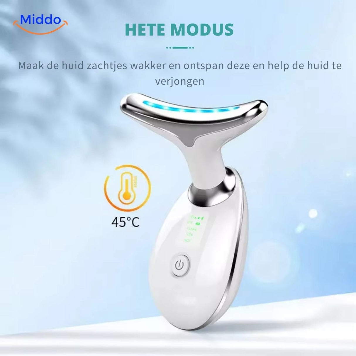 dermalift pro : mode chaleur douce pour détendre et rajeunir la peau en profondeur
