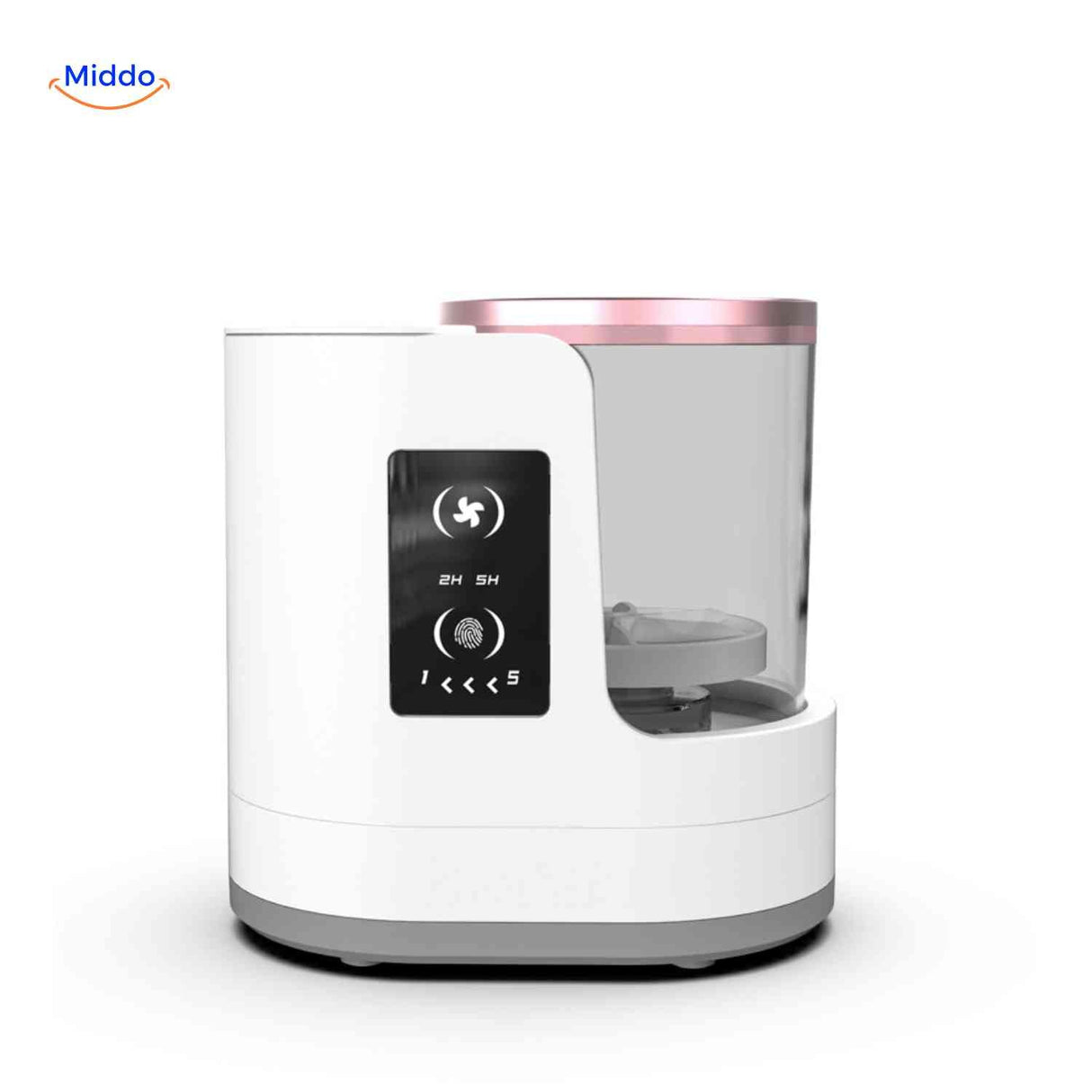 nettoyeur pinceaux avec ecran tactile intelligent affichant les differents modes de nettoyage