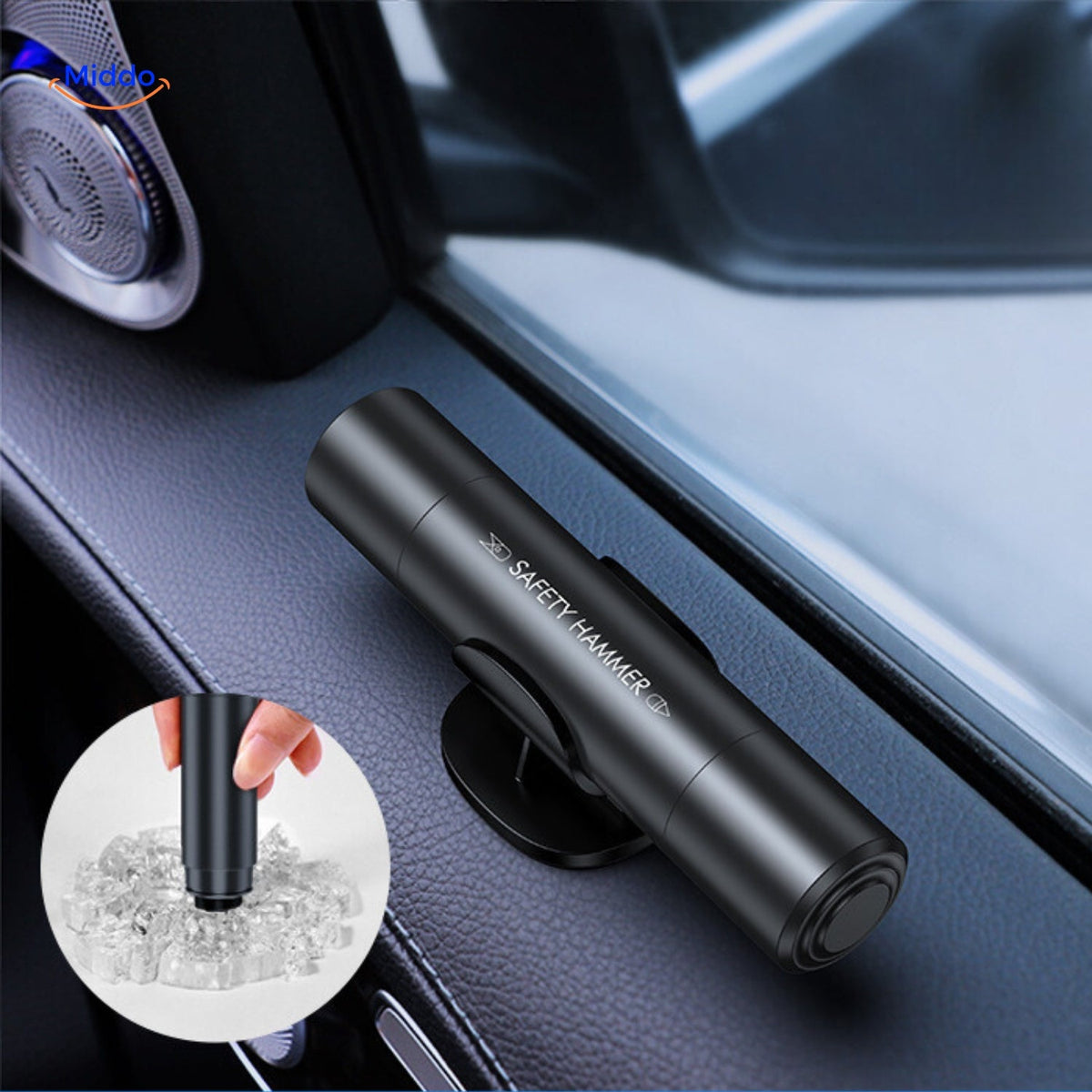 outil de sécurité safekey compact et pratique, idéal pour les situations d'urgence en voiture