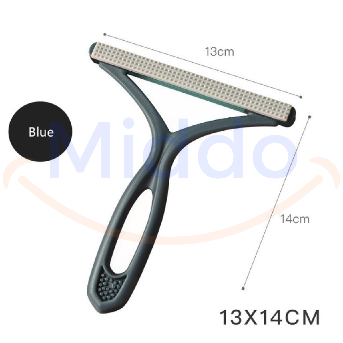 peigne anti-poils hairaway coloris bleu avec dimensions
