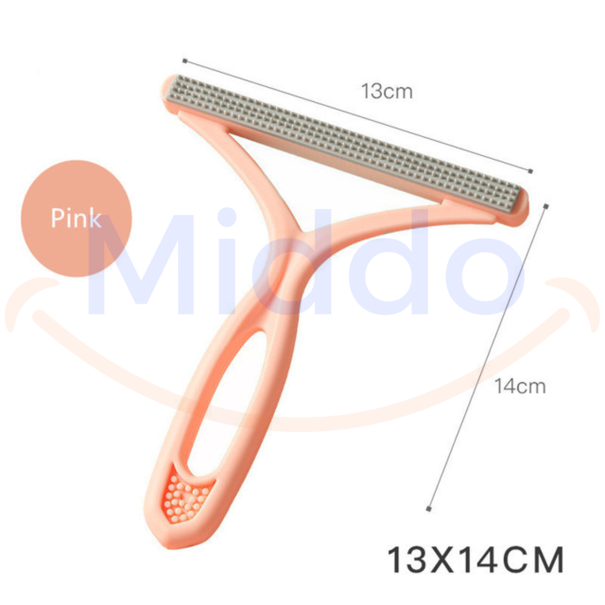 peigne anti-poils hairaway coloris rose avec dimensions