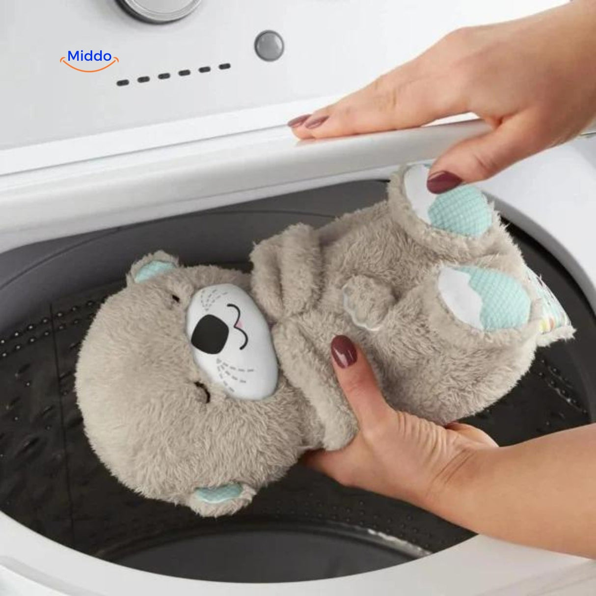 peluche bébé cuddlebuddy lavable en machine, facile à entretenir et hygiénique