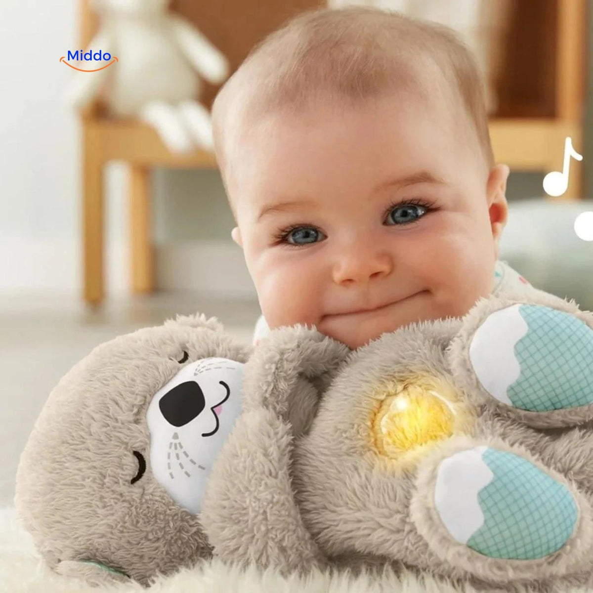 peluche bébé cuddlebuddy en qualité premium, taille idéale pour le confort et le sommeil de votre bébé
