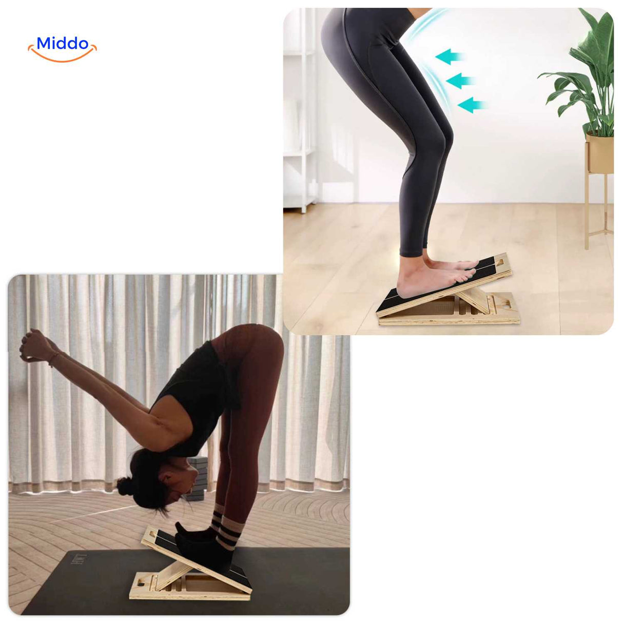 flexiplank utilisée pour le fitness et la flexion profonde en séance de yoga