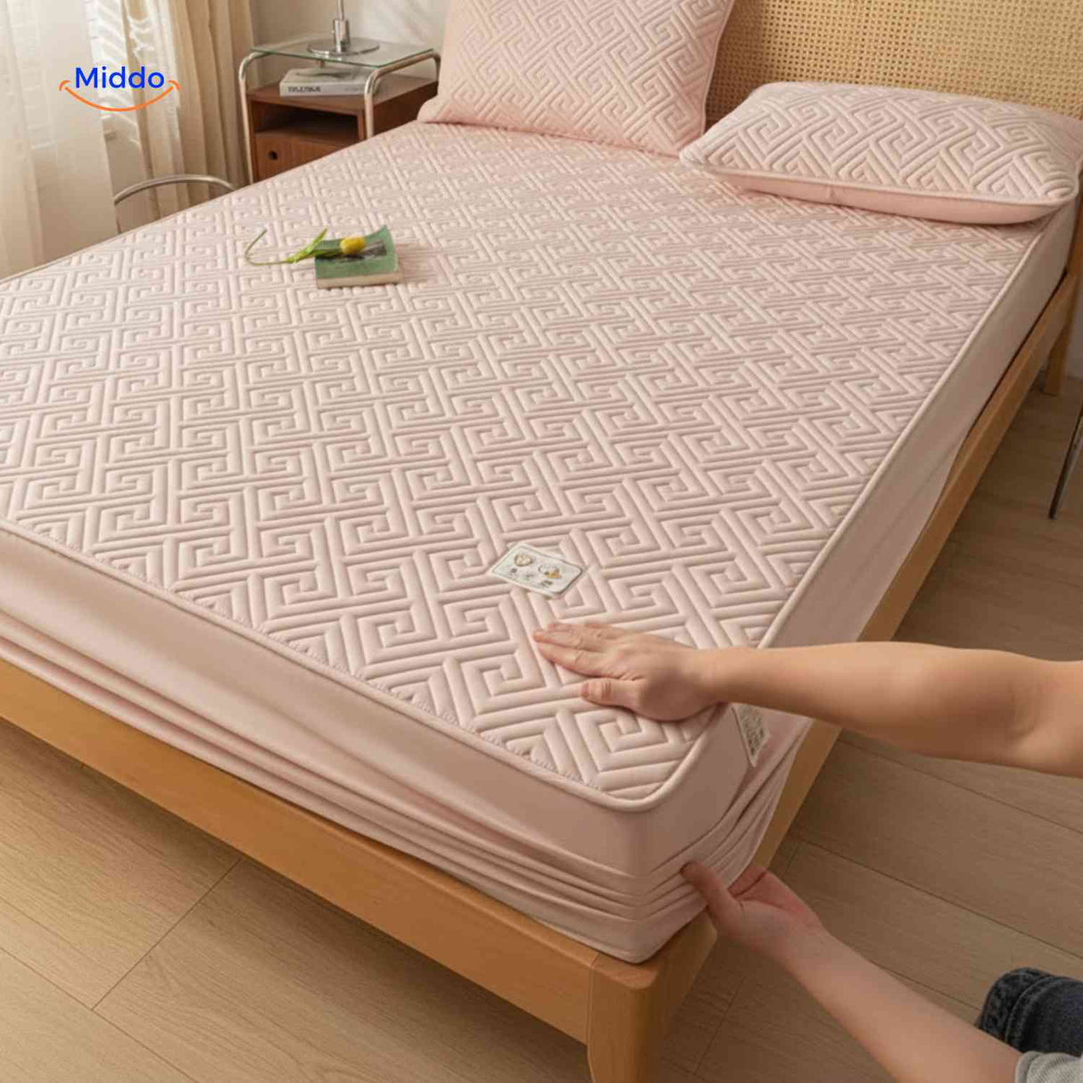 protège-matelas fin avec couche matelassée légère pour un confort discret toute la nuit