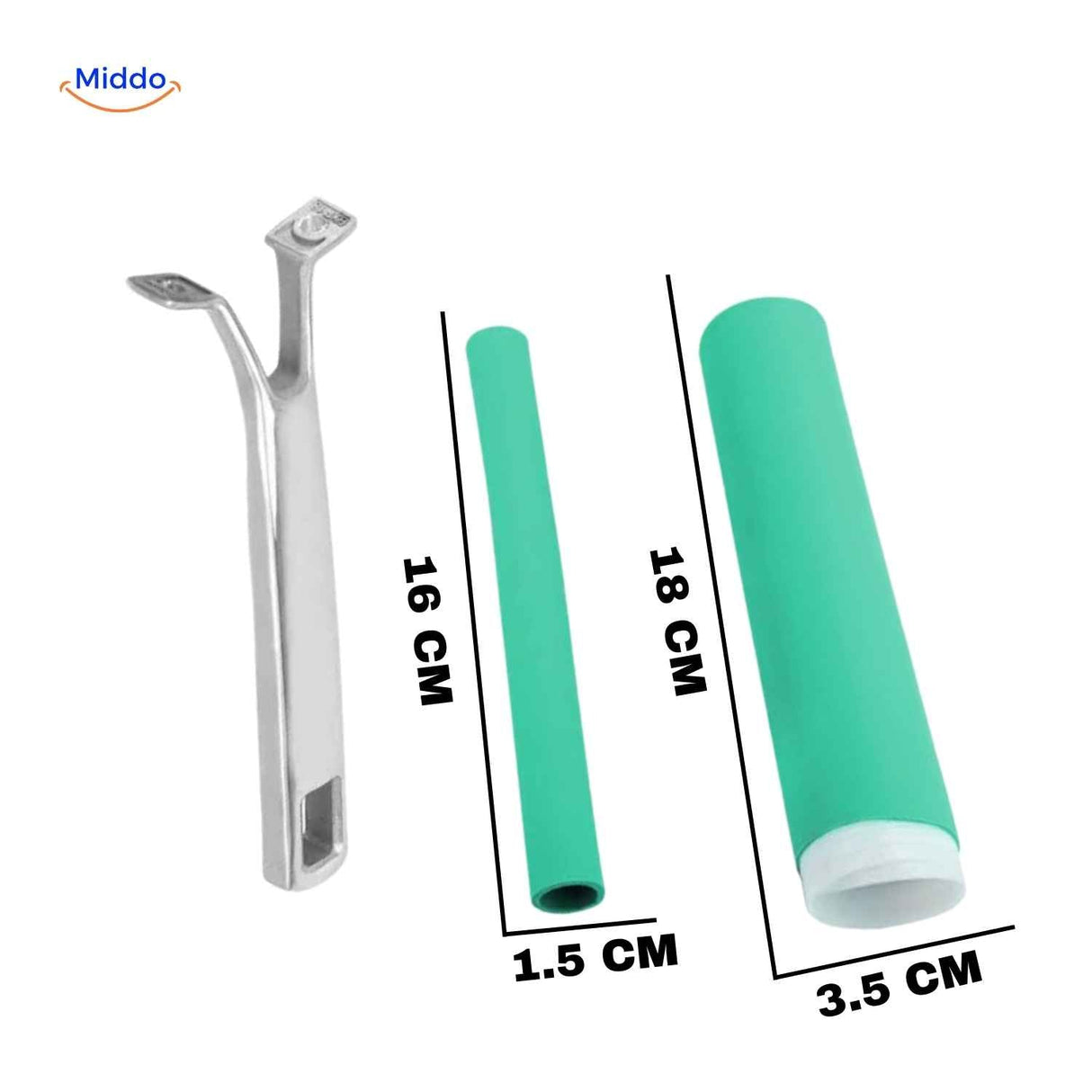 protège-poignée en silicone vert taille 16 cm pour manches de casserole standard