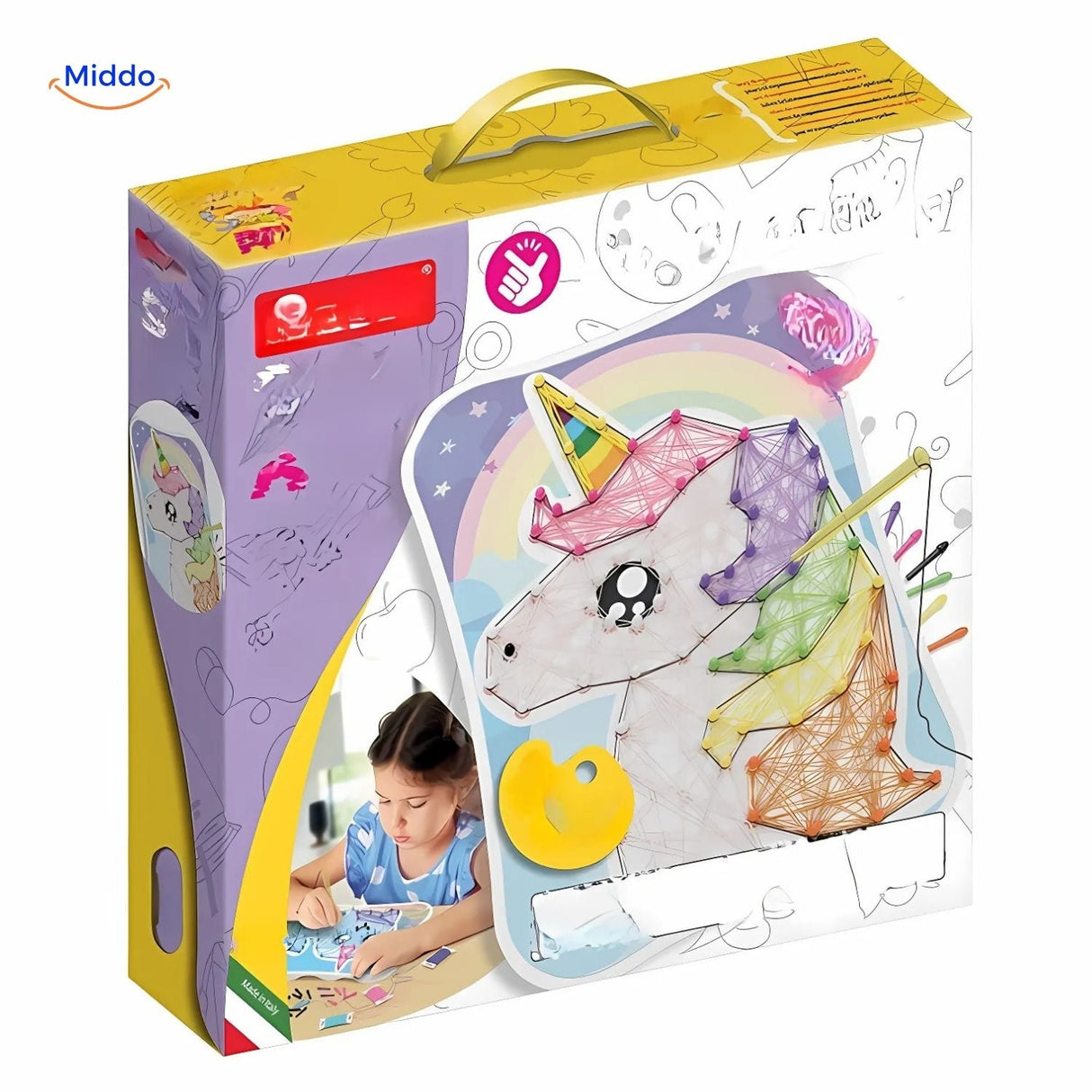 puzzle de fils éducatif, amusant et créatif pour développer la motricité fine des enfants