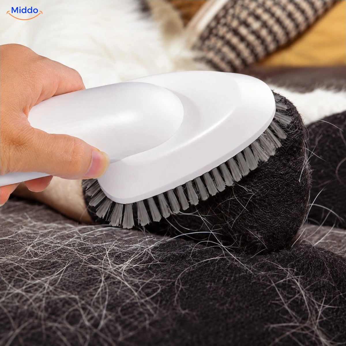 Retrait des poils sur les textiles avec Furiva