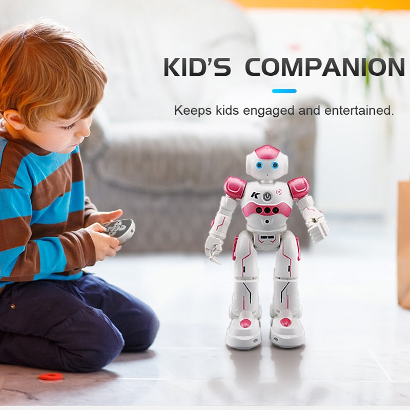 robot jouet arlock rose et blanc alliant apprentissage et divertissement pour enfants