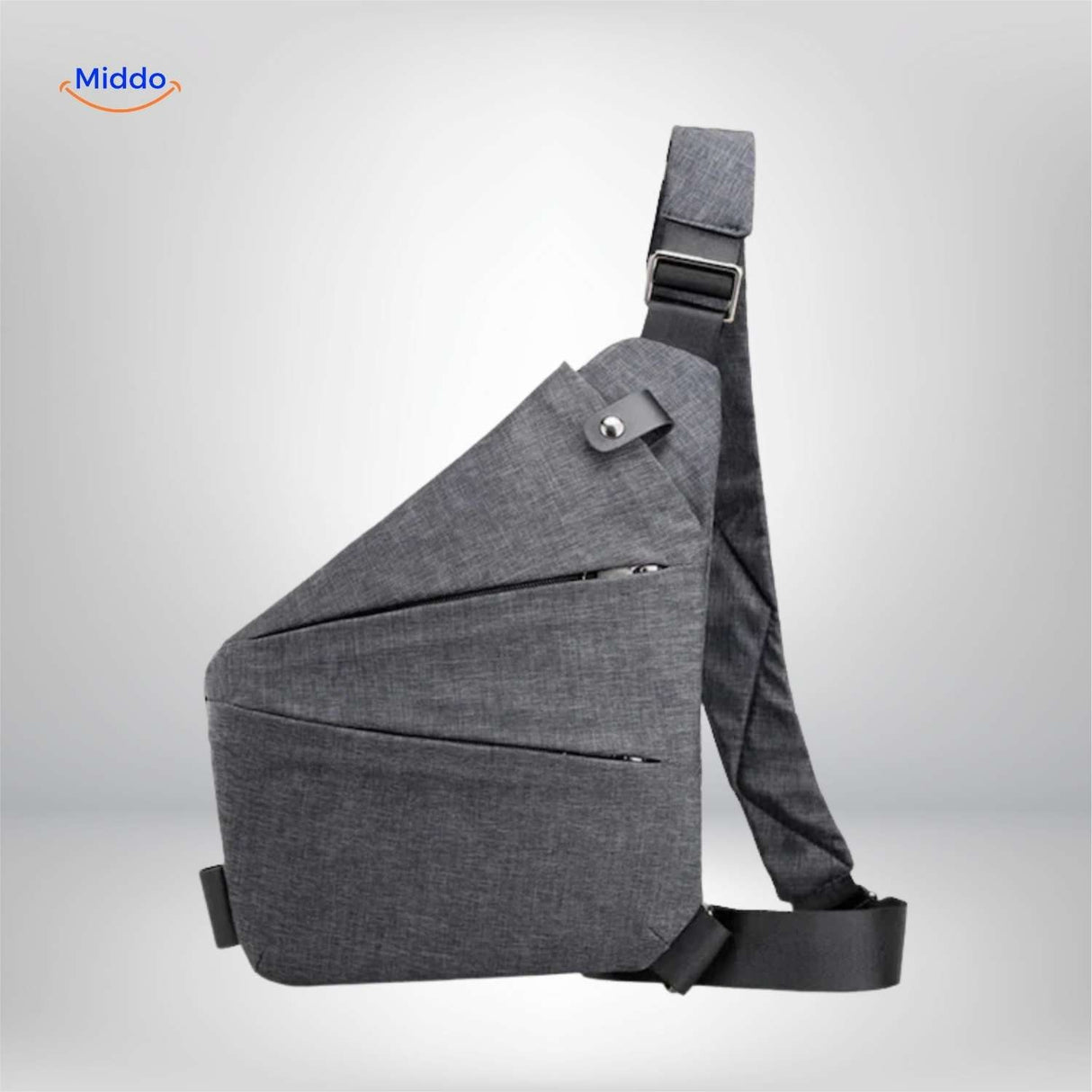 sac bandouliere gris leger vue produit sac de poitrine reglable unisexe