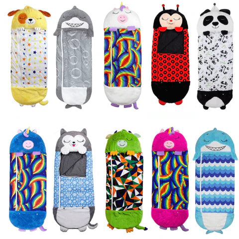 apercu des 10 modeles de sacs de couchage peluche enfants disponibles