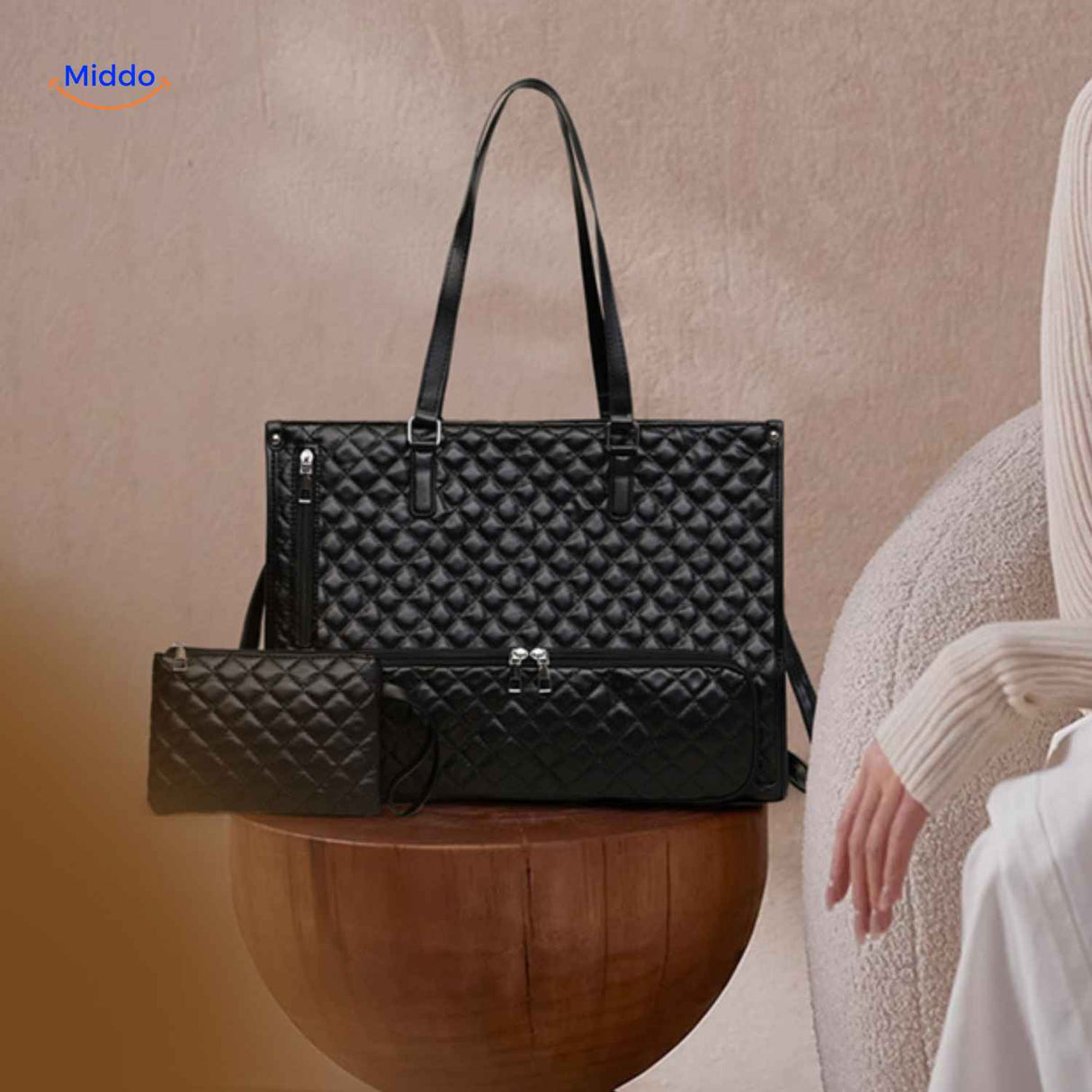 sac isotherme noir chic 2-en-1 alliant élégance et fonctionnalité au quotidien
