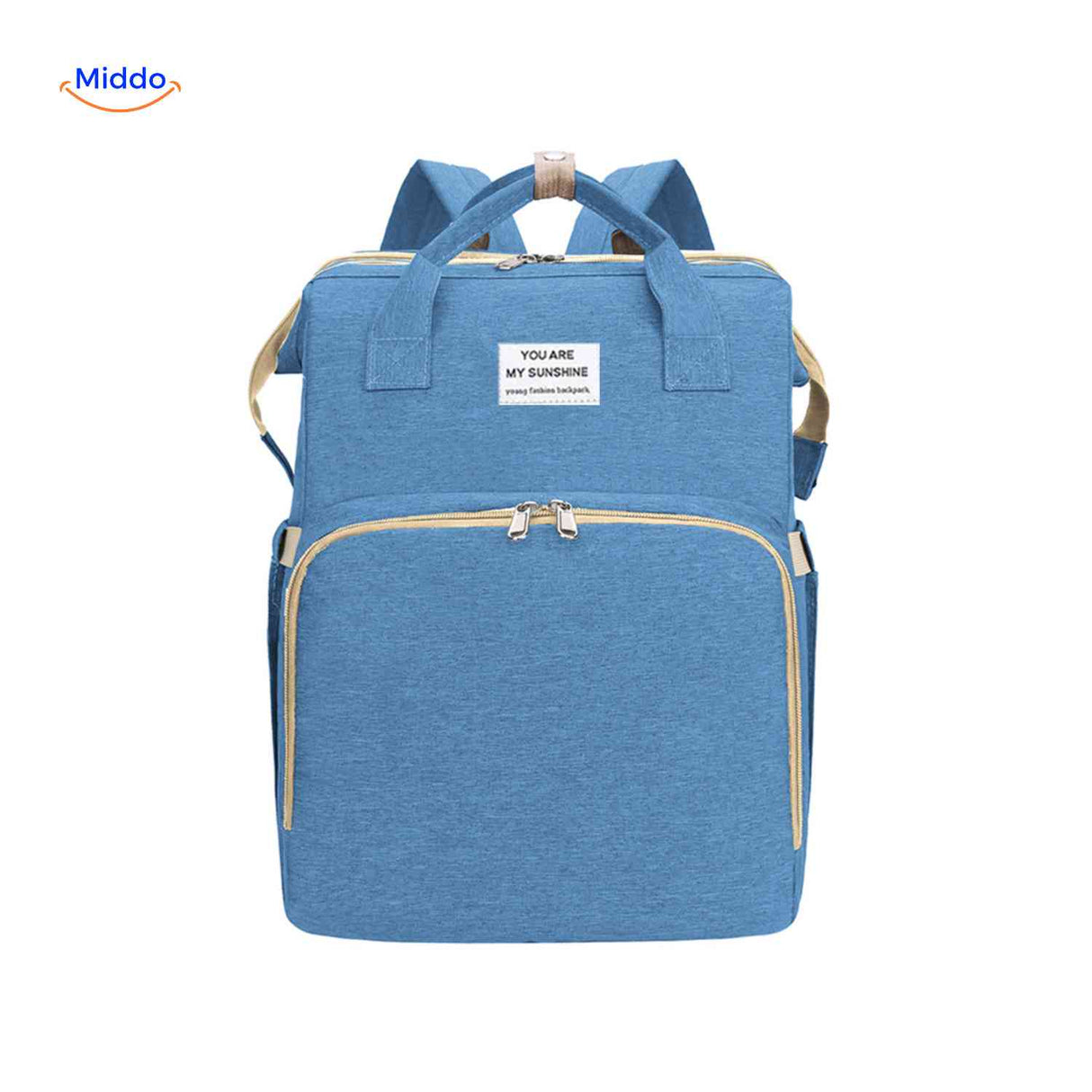 sac à langer bleu ciel tendance pour les sorties avec bébé, style et praticité réunis