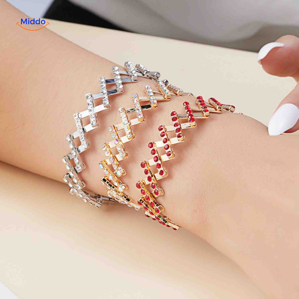 set bague et bracelet réglable morphix en plusieurs coloris, bijou 2-en-1 polyvalent