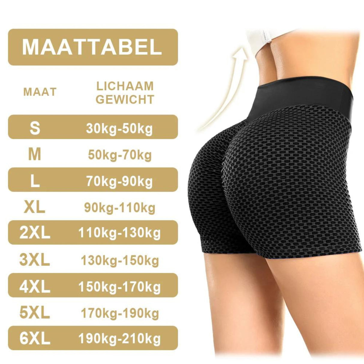 guide des tailles du short sculptant icesilk pour trouver votre coupe idéale