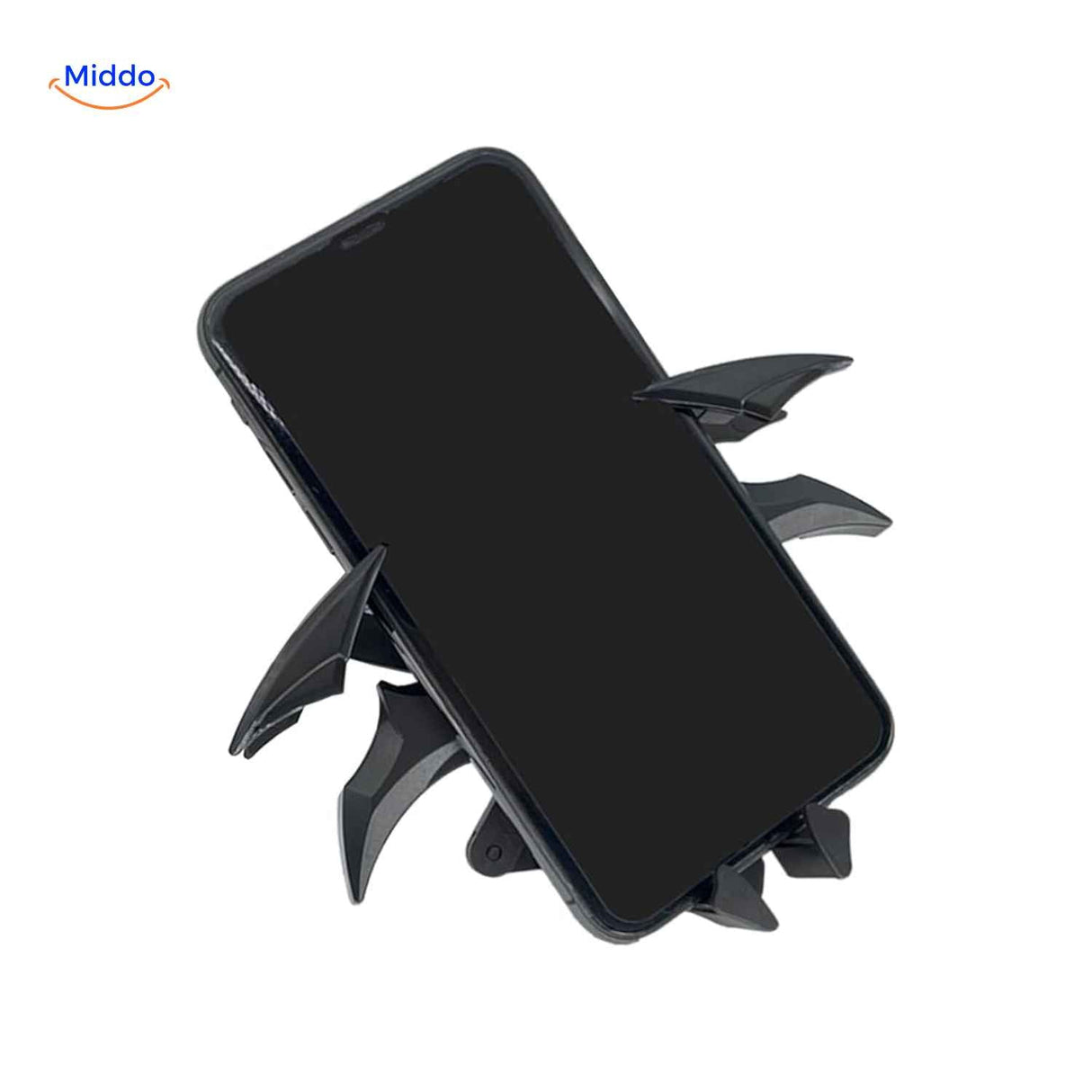 support téléphone magnétique pour voiture fixé sur le tableau de bord, vue en situation