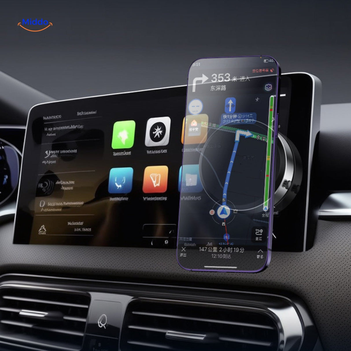 support magnetique de voiture 360 robuste et fiable, concu pour une utilisation quotidienne durable