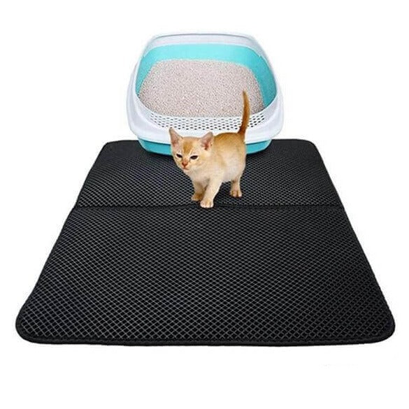 tapis de litière de qualité qui capte les granulés autour de la caisse pour un sol propre