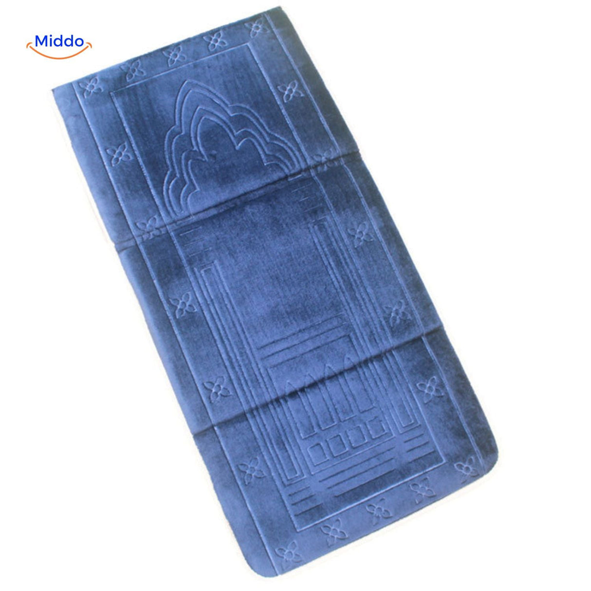 tapis de prière pliant PrayMate Fold motif bidjar coloris bleu, confort extérieur