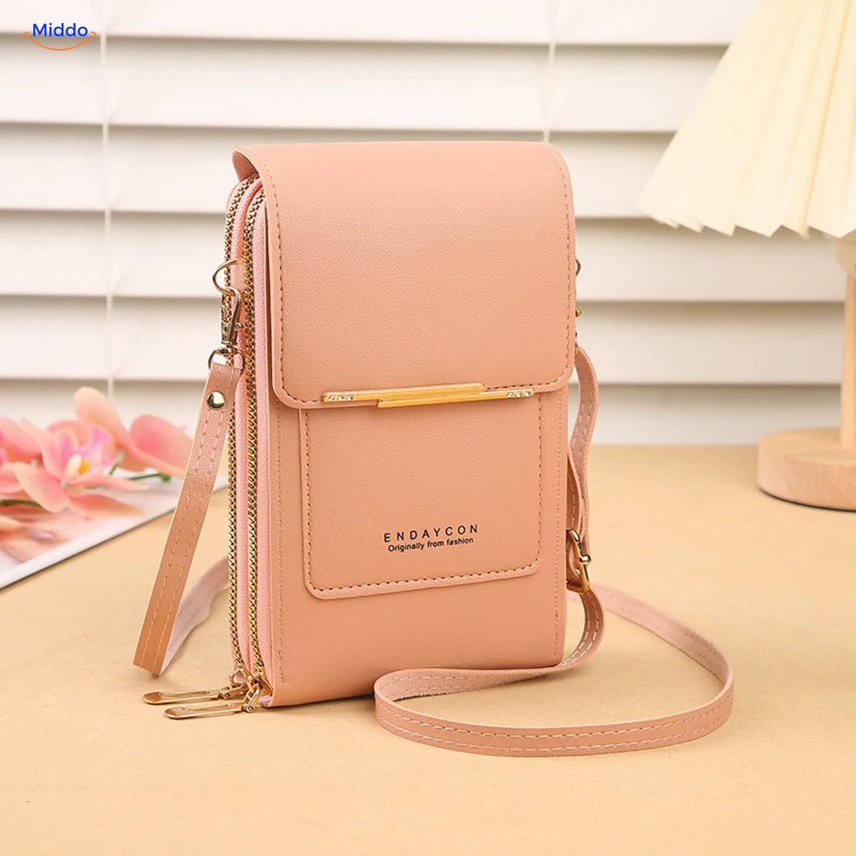 Sac bandoulière téléphone TouchScreenGo, rose