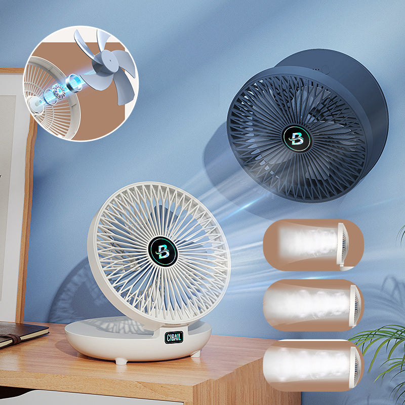 deux ventilateurs côte à côte illustrant les différentes fonctions et modes de débit d'air