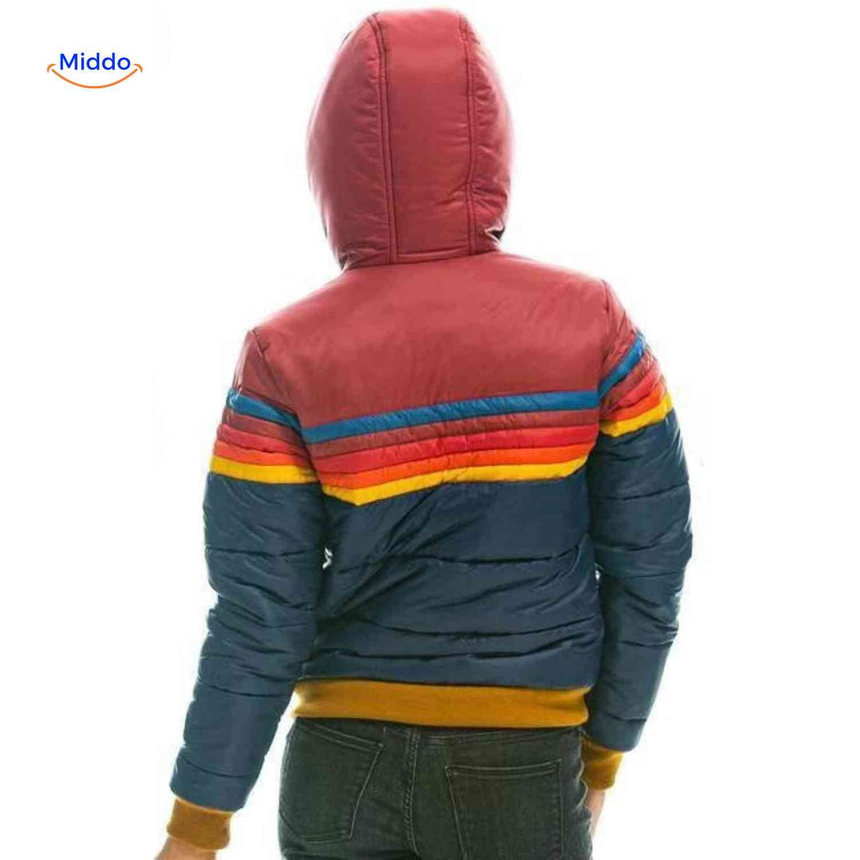 veste matelassée rétro pour femme avec capuche, chaleur et élégance au quotidien