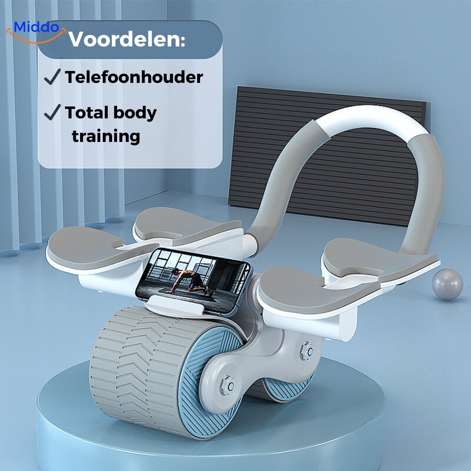 Grijs blauwe abbwheel pro Buiktrainer
