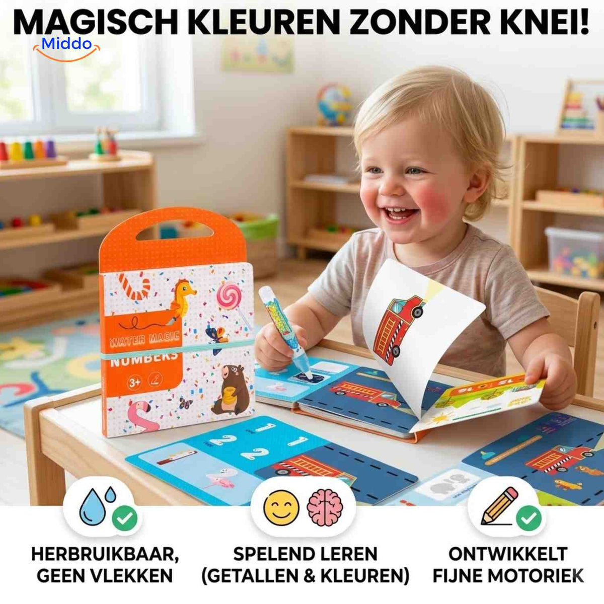 Livre de coloriage AquaDraw à l’eau réutilisable pour enfant, vue 10