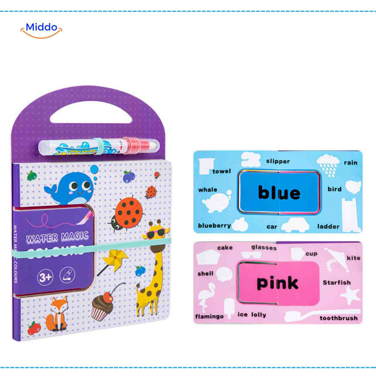 Livre de coloriage AquaDraw à l’eau réutilisable pour enfant, vue 25